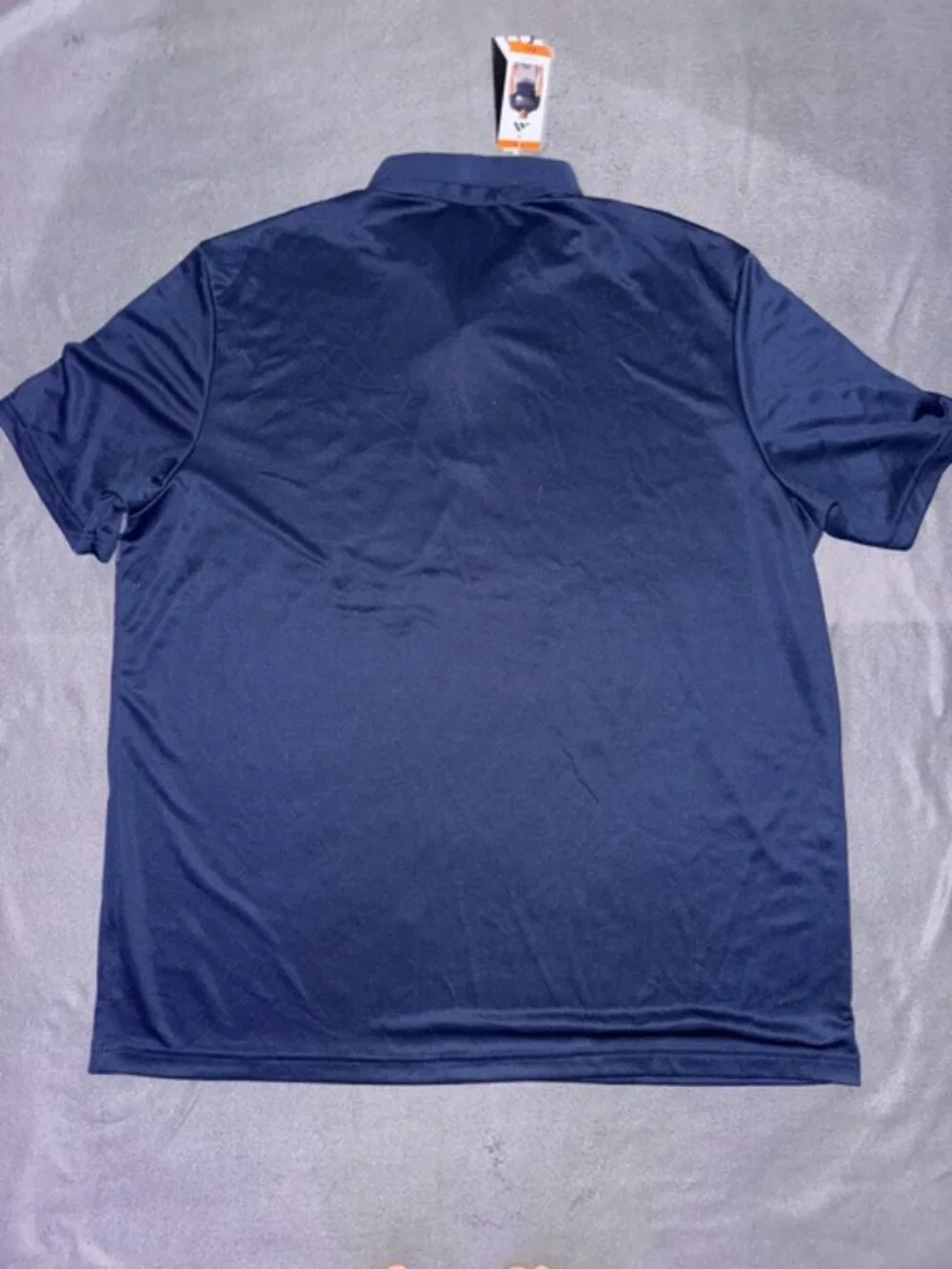 Adidas Golf Polo Shirt Mens 2XL Navy Blue Striped Performance Short Sleeve NWT